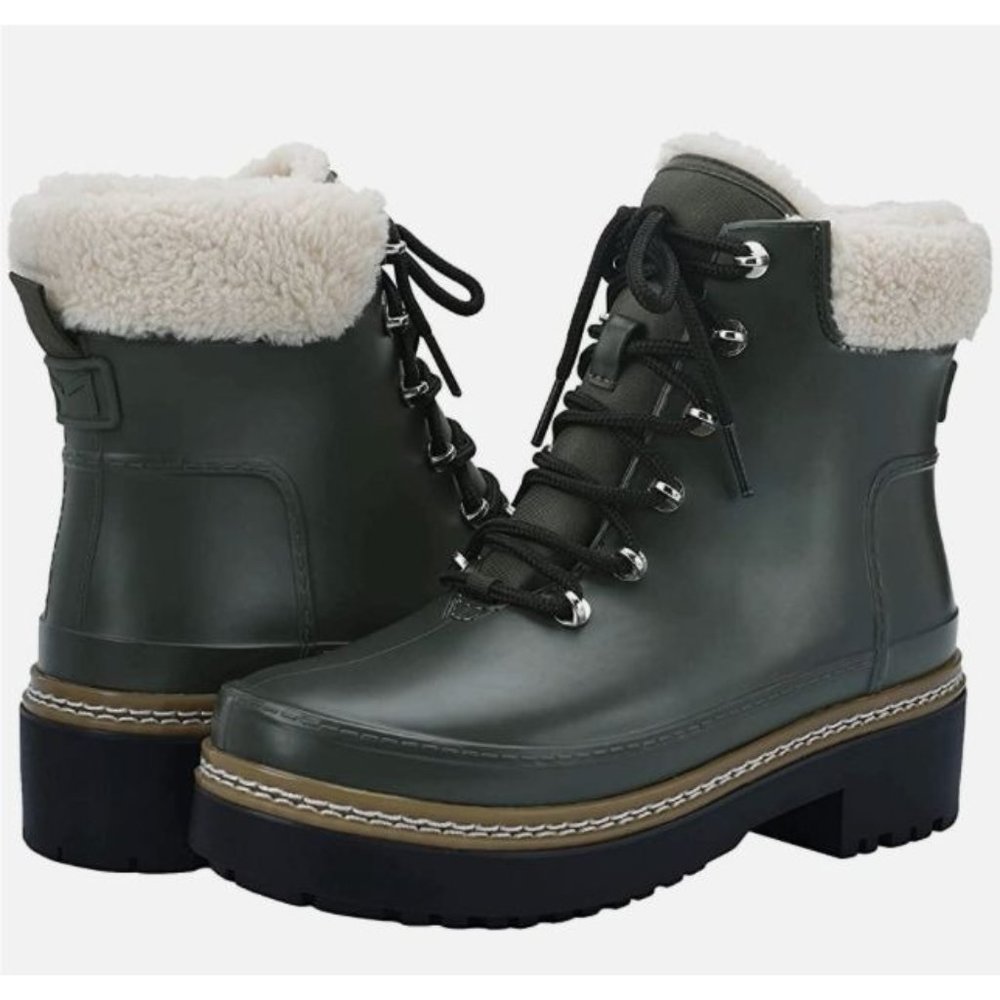 Marc Fisher LTD Fairly Waterproof Winter Boots in Dark Green